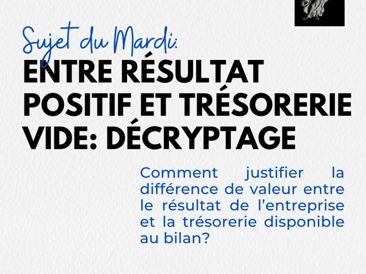 Entre Résultat Positif et Trésorerie Vide : Décryptage des Disparités Financières en Entreprise